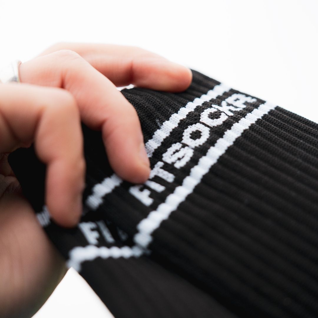 FitSockr gripsokken V2 Stripe - Zwart