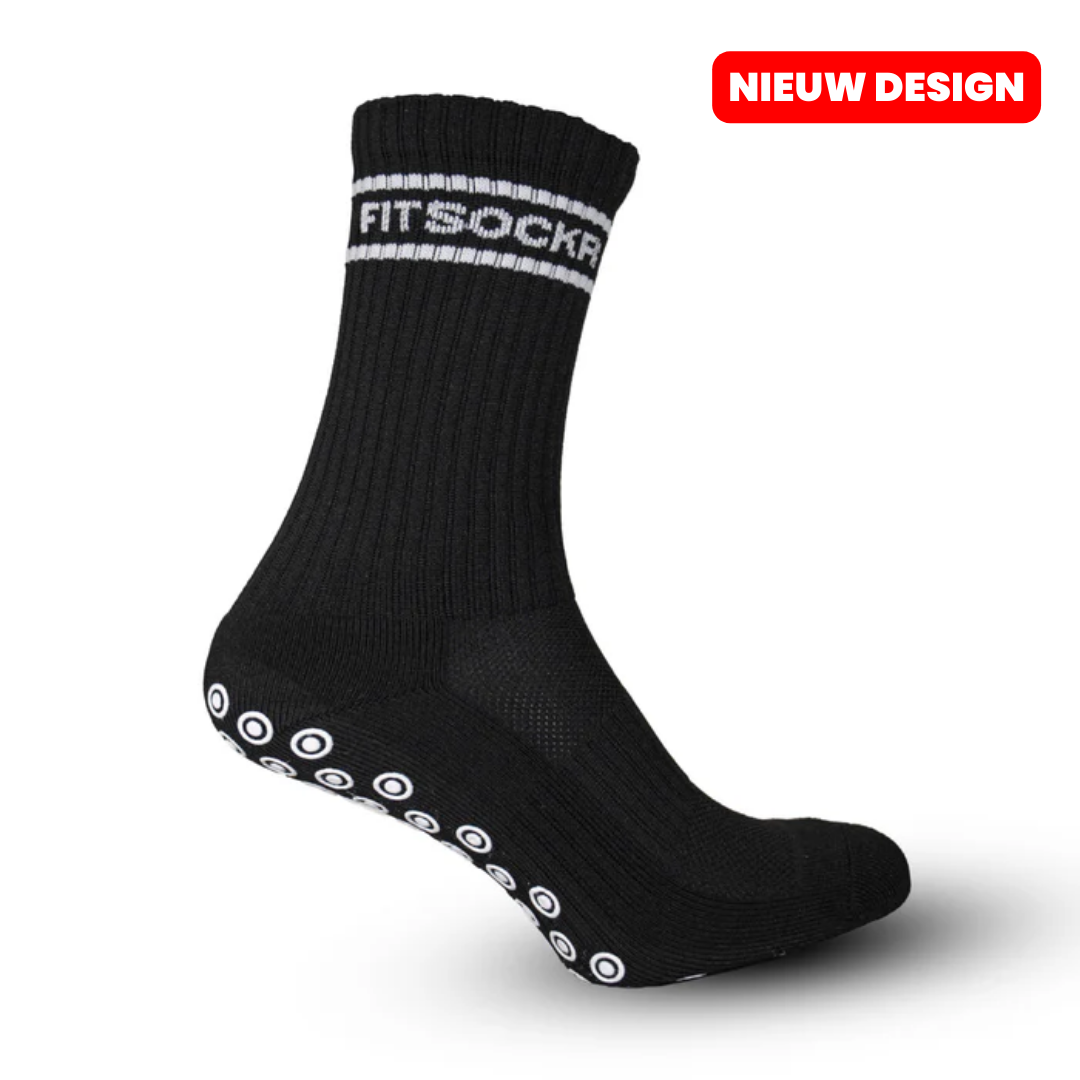 FitSockr gripsokken Stripe - Zwart