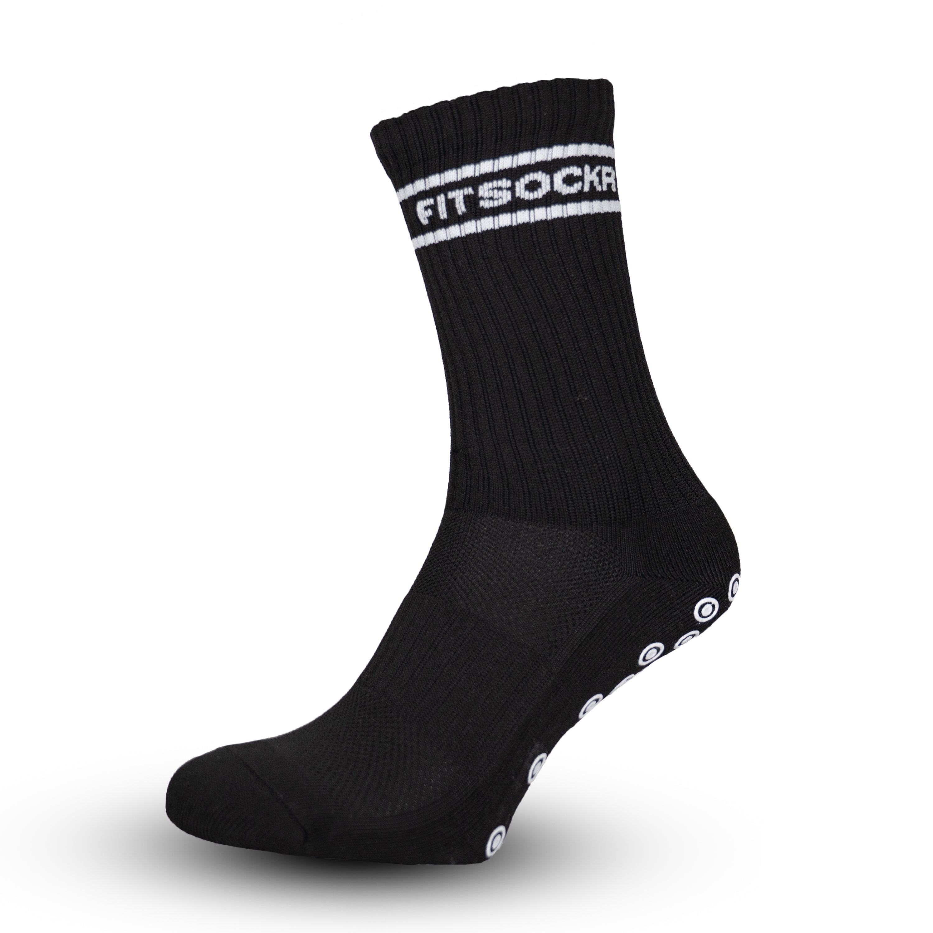 FitSockr gripsokken V2 Stripe - Zwart