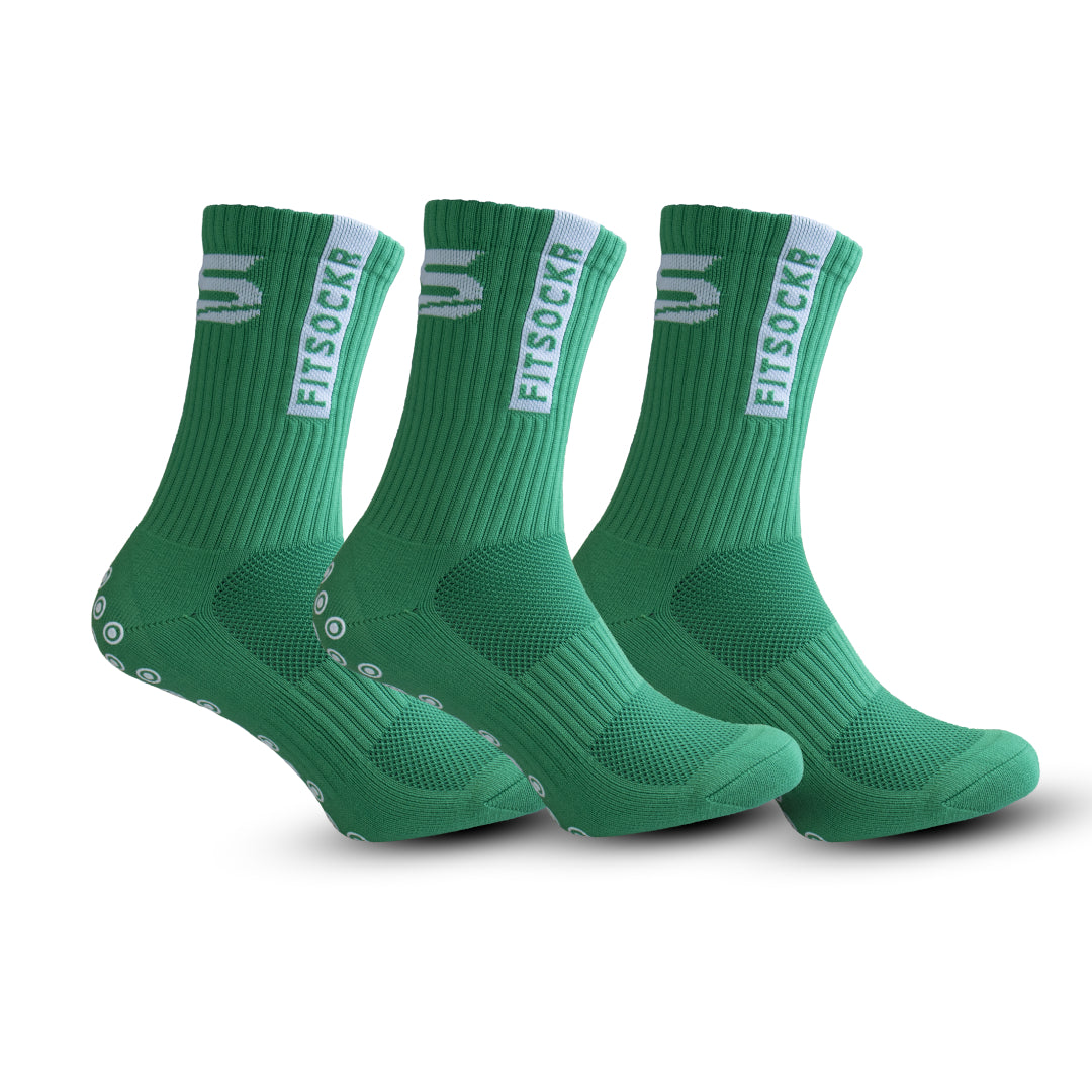FitSockr Gripsokken One - Groen - 3 paar
