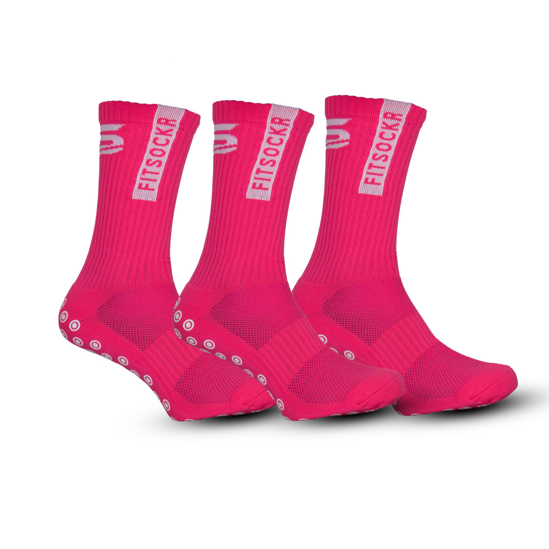 FitSockr Gripsokken One - Roze - 3 paar