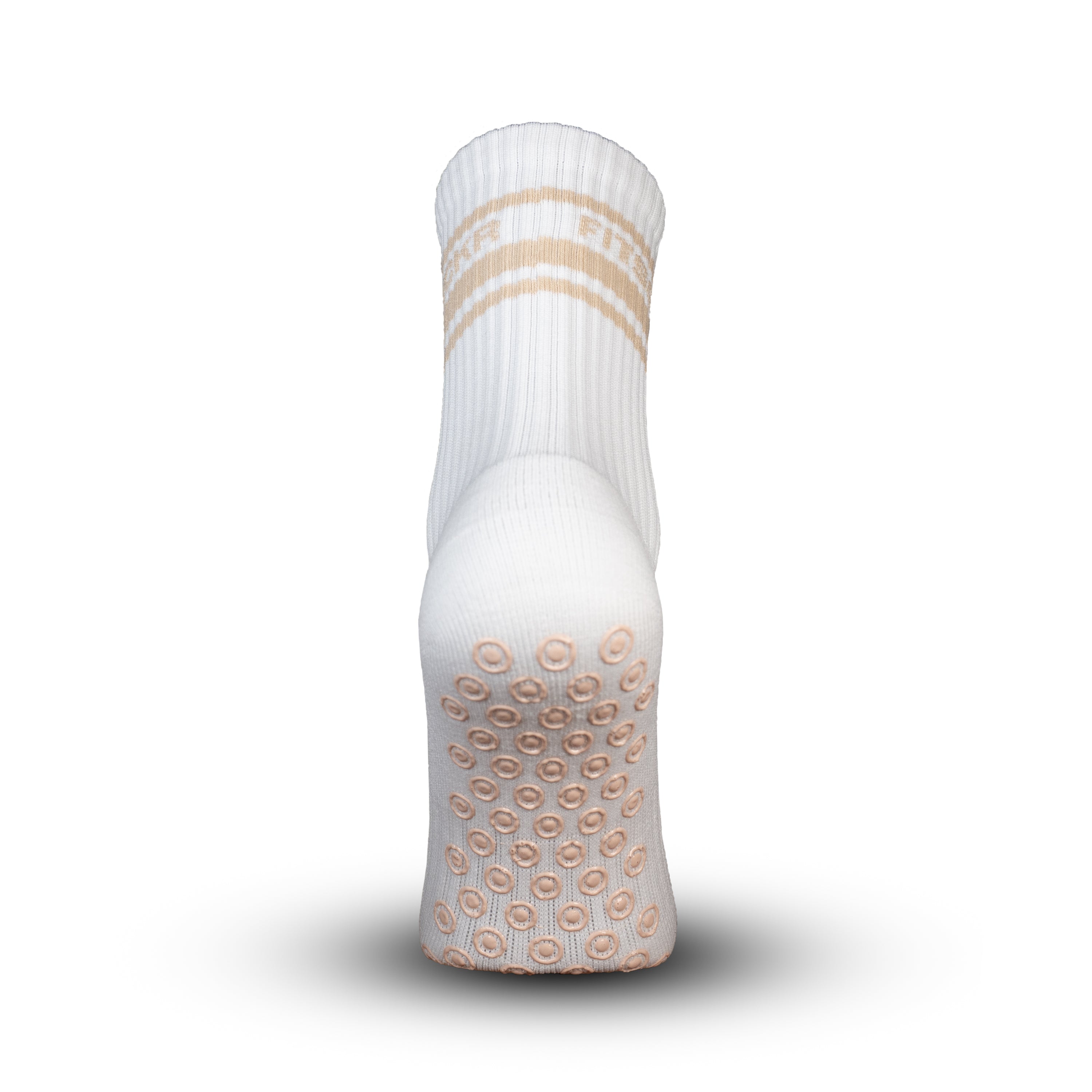 FitSockr Gripsokken V2 Line - Wit Beige