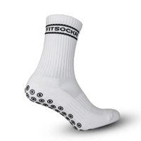 FitSockr Gripsokken V2 Stripe - Wit