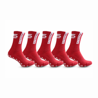 FitSockr Gripsokken One - Rood - 5 paar