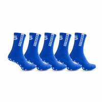 FitSockr Gripsokken One - Blauw - 5 paar