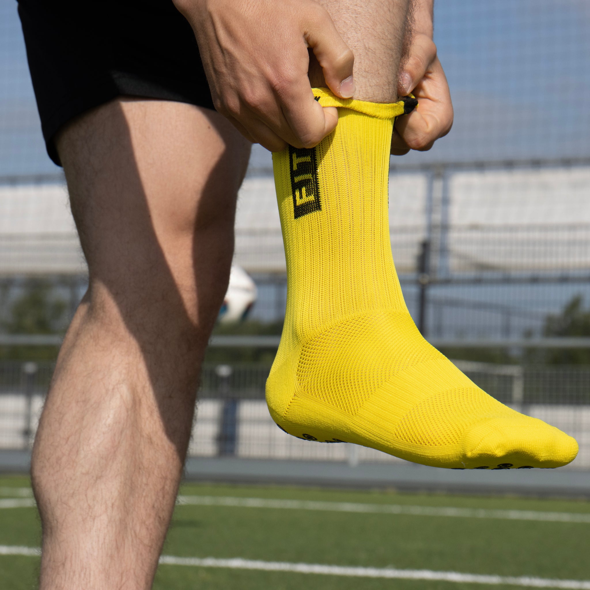FitSockr Gripsokken Geel