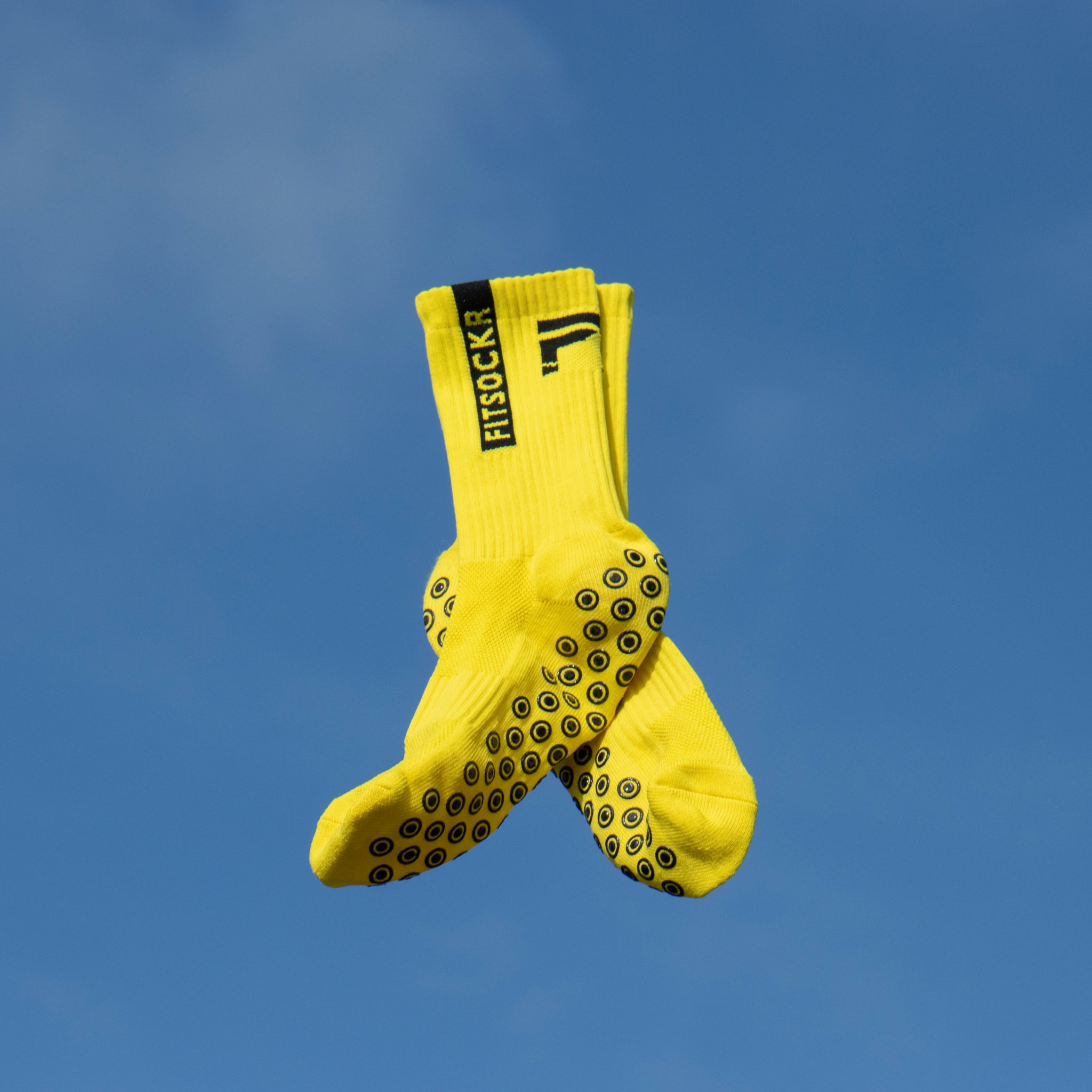 FitSockr Gripsokken Geel