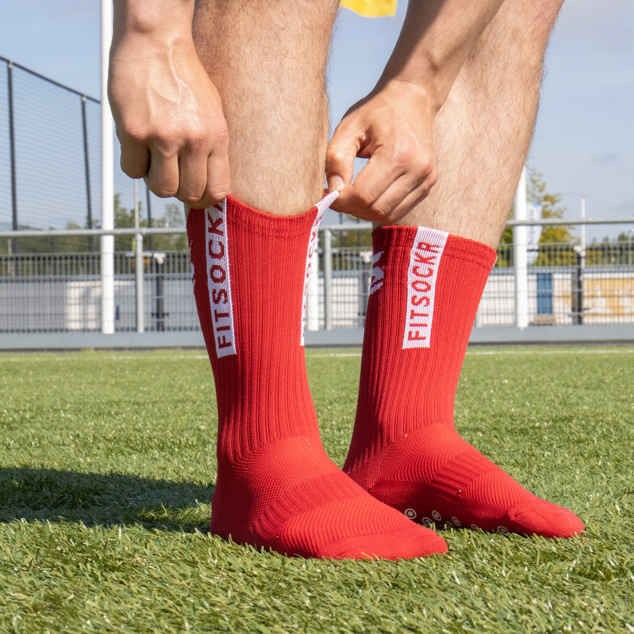 FitSockr Gripsokken Rood