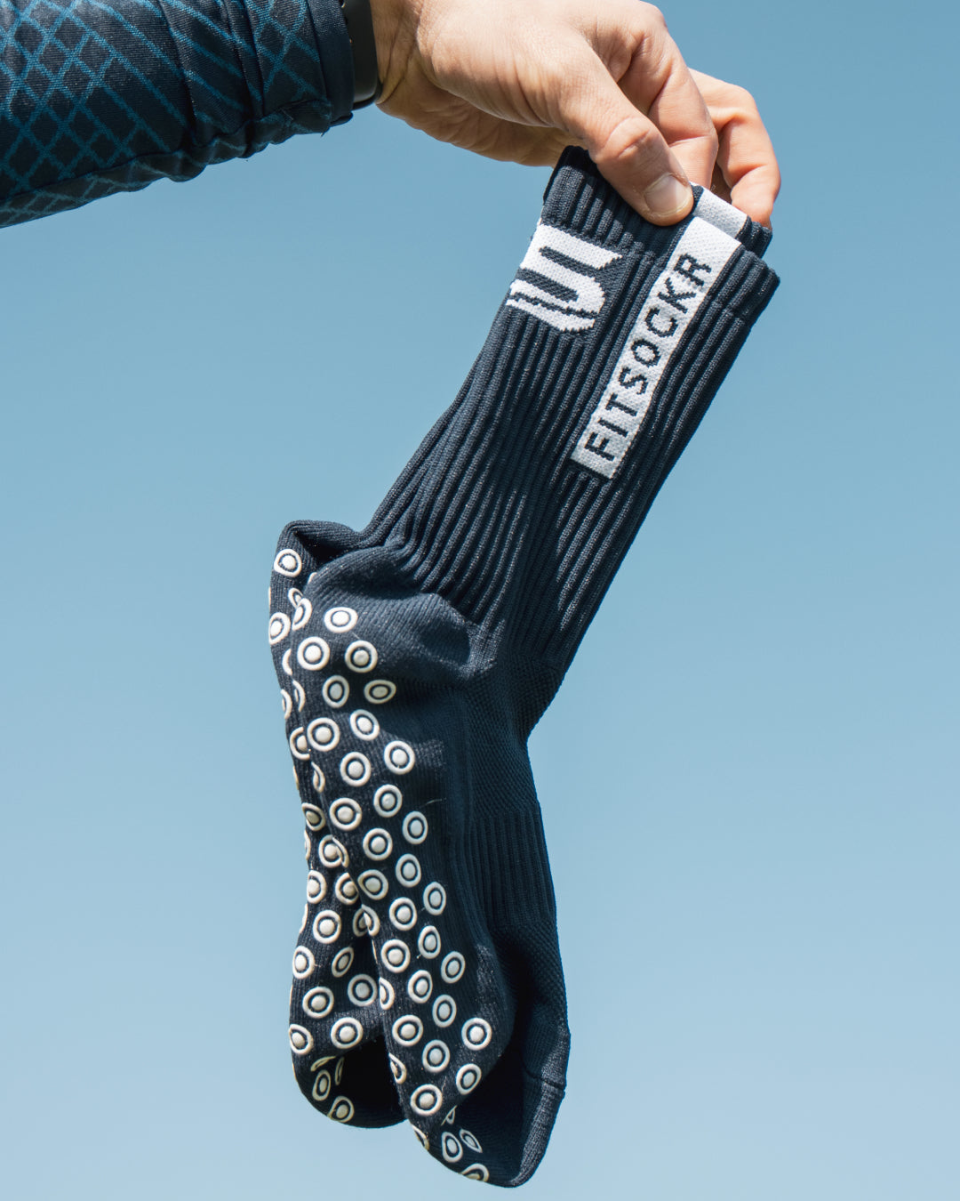 FitSockr Gripsokken One - Marine Blauw - 2 Paar
