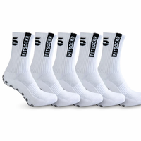 5 PACK GRIPSOKKEN ONE WIT MAAT L
