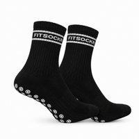 FitSockr gripsokken V2 Stripe - Zwart - 2 Paar